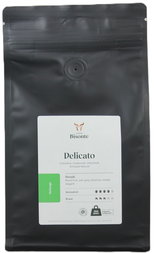 Delicato-Caffe-Bisonte-250gram-box-pouch-matt-black-CO2-neutraal-sluitstrip