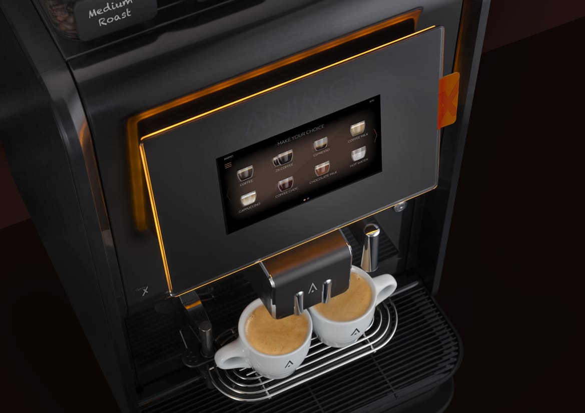 OptiMe X top view 2 cups