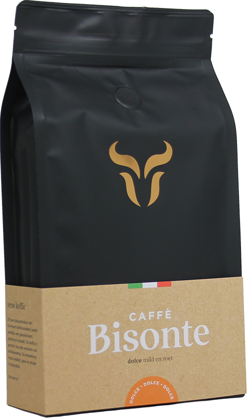 Caffè Bisonte Dolce 500 gram verpakking